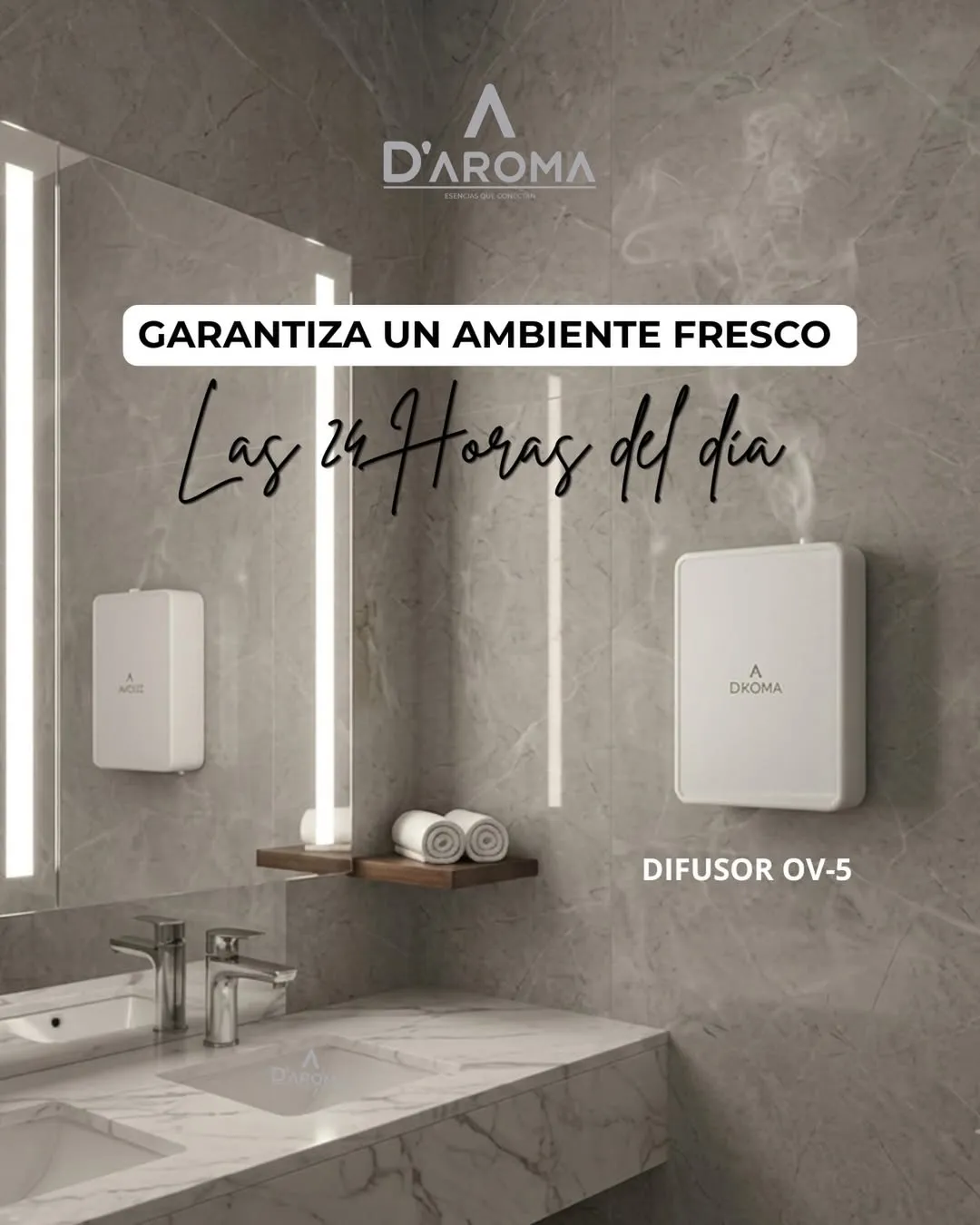 Difusor premium D'AROMA en ambiente de lujo